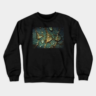 Green Leaf Hydration. Macro Droplets Photograph Crewneck Sweatshirt